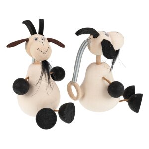 Schwingfiguren / Hüpftiere aus Holz - Ziege aus Ahorn