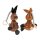 Schwingfiguren / Hüpftiere aus Holz - Hase dunkelbraun Osterhase