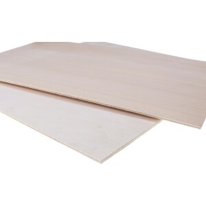 Pappel Sperrholz 6 mm - A/B-Qualität - 355 x 240 x 6 mm  (+/-2mm)