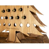 Wooden Beer Advent Calendar made of oiled oak FSC® with desired name