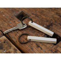 Maple Wood Keychain – Stick Shape with Brass Ring...