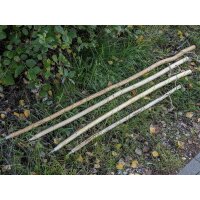 Handmade shepherds crook made from hazelnut wood with hemp cord - walking stick