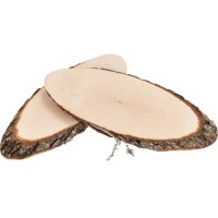 Baumscheibe oval aus FSC® Erlenholz ca. 46 - 56 x 2...