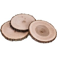 Bark slice alder round approx. 60 - 70 x 3 cm