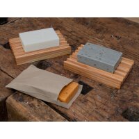 Seifenschalen Set mit Eselmilchseife eckig Winterzauber 100g