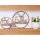 Holz Wandbild - Türkranz oder Fensterbild "Frohe Weihnachten" aus FSC® Eiche geölt