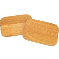 Solid wood FSC® cutting board for lunch box oiled oak