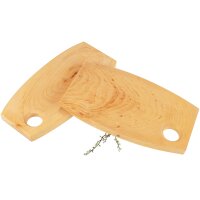 Rustic wooden snack board with hole made of oiled alder -...