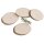 Oval hazelnut bark slice - 4 - 6 x 0.6 cm