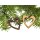 Holz Weihnachtsbaumschmuck - Herz in Herz