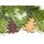 Wooden Christmas tree decoration - Christmas tree with star tip