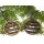 Wooden Christmas tree decoration - Christmas bauble stripes