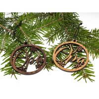 Wooden Christmas tree decoration - Christmas bauble for...