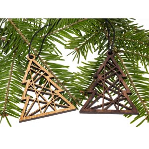 Wooden Christmas tree decoration - Christmas tree polygon