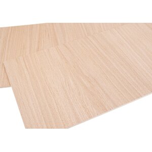 Wooden panel - oak veneer FSC® A/B quality / MDF core - 5 mm raw 300 x 200 mm (+/-2 mm)