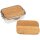 Waterproof stainless steel lunch box 1200ml with FSC® oiled oak cutting board