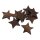 Holz-Streuartikel für Weihnachten - Stern aus geöltem Nussbaumholz - 49 x 52 x 5 mm