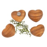 Handschmeichelndes Holzherz mit Magnet aus Kirschholz,...