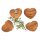 Handschmeichelndes Holzherz mit Magnet aus Kirschholz, 3x2,5x2 cm