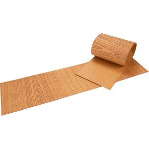 Veneer - oiled oak - with fabric backing - 600 x 165 mm