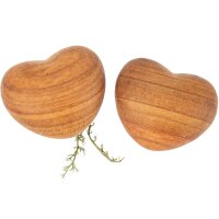 Wooden hand flatterer made of oiled cherry - heart shape...