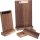 Oiled walnut table stand with 5 mm slot for clipboards - for DIN A5 / 16 x 6.5 x 3 cm
