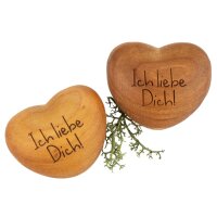 Holz Handschmeichler - Kirsche geölt - Gravur:...