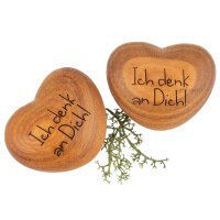 Holz Handschmeichler - Kirsche geölt - Gravur:...