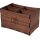 Table Caddy aus geöltem Nussbaumholz - Besteckhalter und Organizer