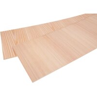 Wooden panel - Larch veneer A/B quality / MDF core - 5 mm raw 300 x 200 mm (+/-2 mm)