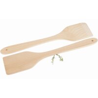 XXL Holz-Pfannenwender aus Buche – 36 x 7,5 x 1 cm...