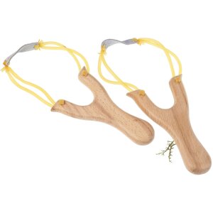 Holz Steinschleuder / Zwille / Slingshot aus Buchenholz - Perfekt für Outdoor-Aktivitäten