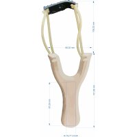 Holz Steinschleuder / Zwille / Slingshot aus Buchenholz - Perfekt für Outdoor-Aktivitäten