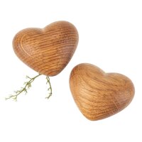 Holz Herz Handschmeichler aus geölter Eiche - 6,3 x...