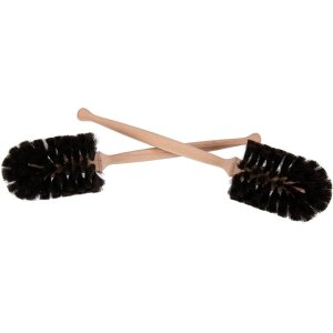 Bottle brush/glass brush made of beech and horsehair