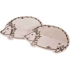 Schneidebrett aus FSC® Ahorn Holz in Tierform - Igel