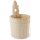 Round flower pot made of spruce wood - 30×18 cm - Robust and environmentally friendly