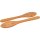 Oiled cherry wood spoon with oval bowl and drainage holes - 30 cm