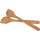 Pointed spoon / cooking spoon with oiled cherry wood tip - 30 cm with hole in the handle