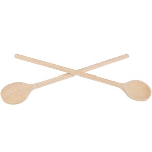 Kochlöffel aus Buche naturbelassen mit runder Laffe 25 cm