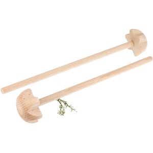 Holz-Quirl aus Buchenholz - 30 x 5 cm