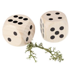 Hochwertiger Ahornholz Spielwürfel | Augenwürfel - 25 mm