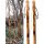 Shepherds crook with carved edelweiss motif - hiking stick for alpine adventures 110 cm
