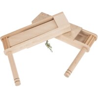 XXL rattle made of beech wood - Handmade wooden rattle...