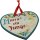 Holz Geschenk-Herzen - bunt bedruckt - Hurra ein Junge