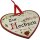 Wooden gift hearts - colorful print - for weddings