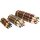 Set of 12 wooden crayons with bark | 17 cm | Natural & eco-friendly