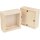 Holz-Spardose Bilderrahmen mit Münzschlitz und Glas-Einsatz - 10x10x4cm für stilvolle Geldgeschenke und Sparen