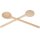 Wooden cooking spoon made of beech wood - Large round spoon 30 cm