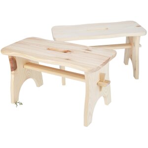 Wooden stool made of FSC® spruce - Wooden stool 34 x 18 x 20.5 cm